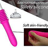 Вібратор із висуванням на пульті з присоском, жіночий вібростимулятор для сексу, інтимні іграшки, фото 2