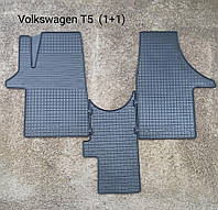 Коврики резиновые Volkswagen T5/T6 с 2004-- 1+1/1+2