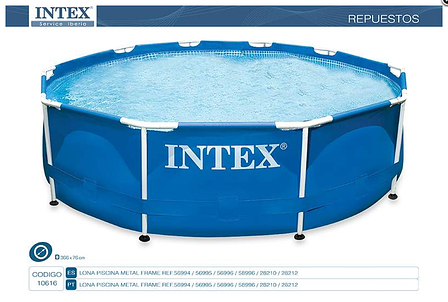 Чаша басейну Metal Frame Pool Liner 366х76, Intex 10616 EH, фото 3