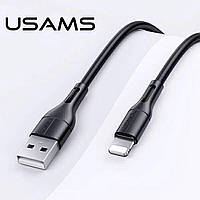 Кабель USB to Lightning US-SJ500 U68 2A, для айфона, чорний