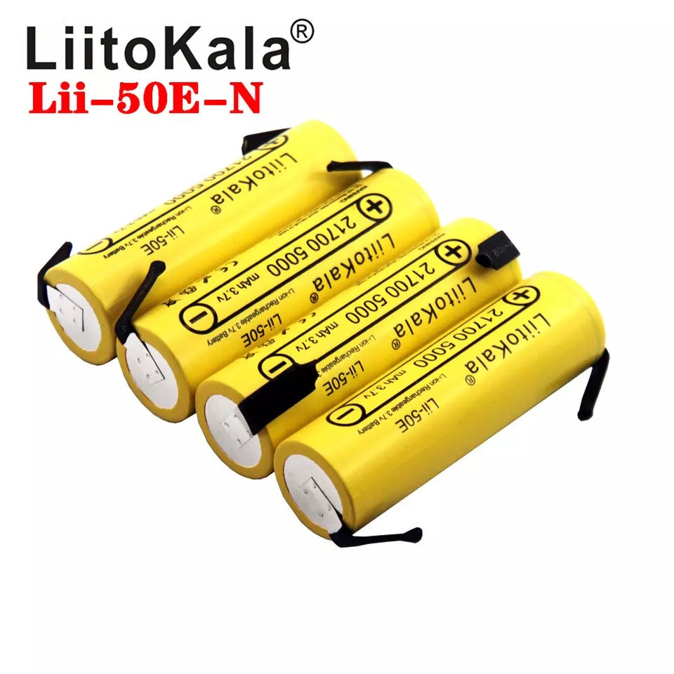 LiitoKala Lii-50E-N 5000 mAh 21700 Li-ion під паяння U-tag 50A: продаж ...