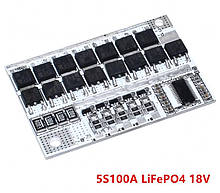 3-5s 3,2V 100A LiFePO4 BMS (9,6-16V) плата захисту/балансир 3-5х3,2В аккумуляторів