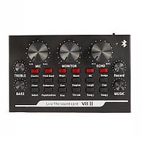 Зовнішня звукова карта V8 II з Bluetooth і вбудованими пресетами Black