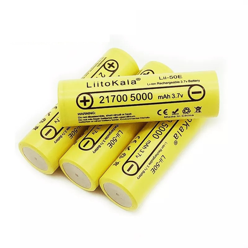 LiitoKala Lii-50E 5000 mAh 21700 Li-ion 50A
