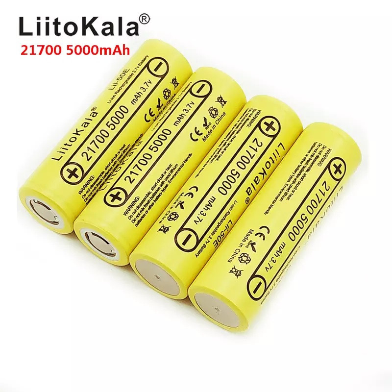 Купить LiitoKala Lii-50E 5000 mAh 21700 Li-ion 50A, цена 210 ₴ — Prom ...