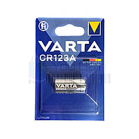 Батарейка литиевая VARTA CR123A (3V). Индивидуальная блистерная упаковка