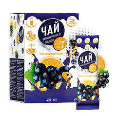 Концентрат чаю ТМ Смакуйте «Чорна смородина та апельсин» 12 шт х 50 г / Концентрований чай