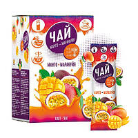 Концентрат чаю ТМ Смакуйте «Манго-маракуйя» 12 шт х 50 г, Натуральний рідкий чай фруктовий концентрований