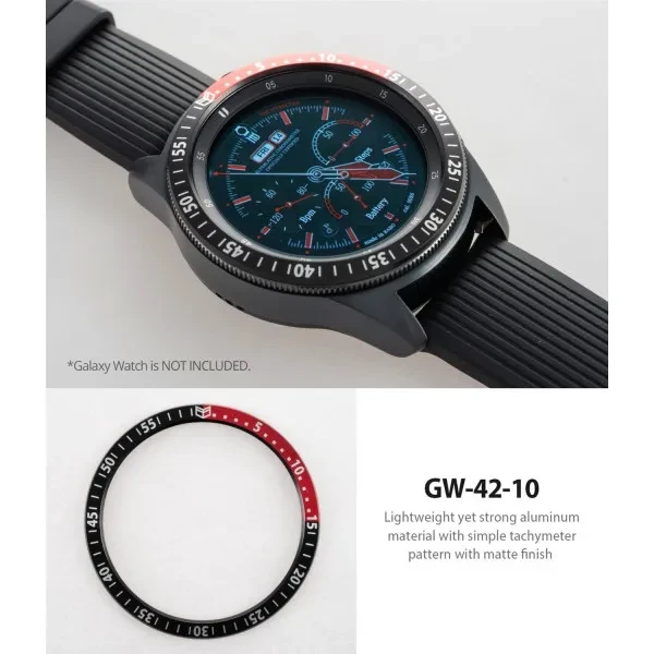 Чохол для смарт-годинника Ringke Bezel Styling для Samsung Galaxy Watch 42 mm/Galaxy Sport GW-42-10 (RCW475 Black Red