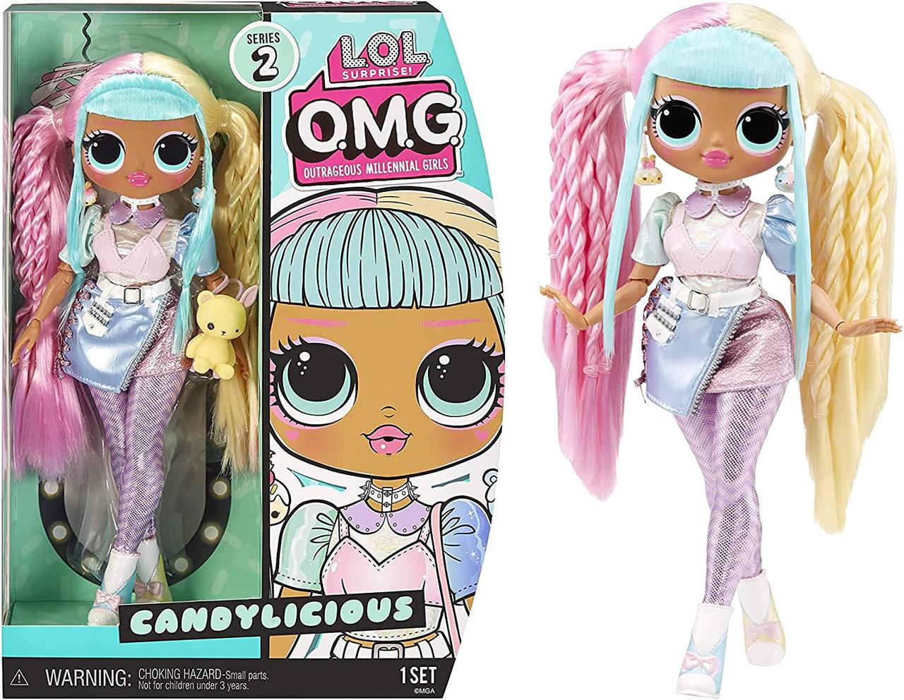 Лялька ЛОЛ  ОМГ Цукерка Бон Бон Кенділішіс L.O.L Surprise! O.M.G Candylicious