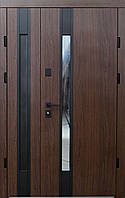 Входная дверь наружная Адель 60 металл-пленка PROOF SMART STREET 1200 дуб темный 23 Бастион-БЦ