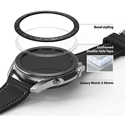 Чохол для смарт-годинника Ringke Bezel Styling для Samsung Galaxy Watch 3 45 mm GW3-45-03 Black (RCS4908)