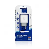 Сетевое зарядное устройство для телефона SkyDolphin SC38T (1USBx2.4A) White USB Type-C