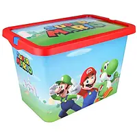 Корзина для игрушек Stor Super Mario - Mario, Storage Click Box 7L