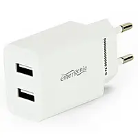 Адаптер питания для телефона EnerGenie EG-U2C2A-03-W White USB 2.1A