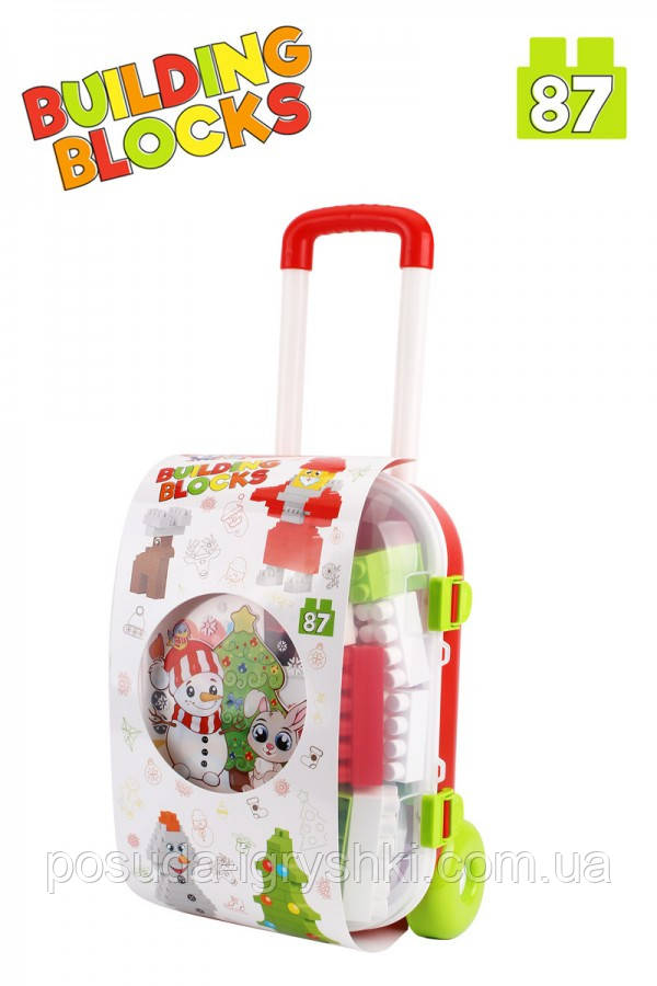 Конструктор "Новорічний" у валізі 87 деталей 8805 ТЕХНОК, фото 1