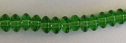 Бусина Юла 5*8 мм колір зелений