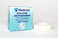 Пластир медичний котушковий MEDICOM на нетканій основі 5 м x 1см