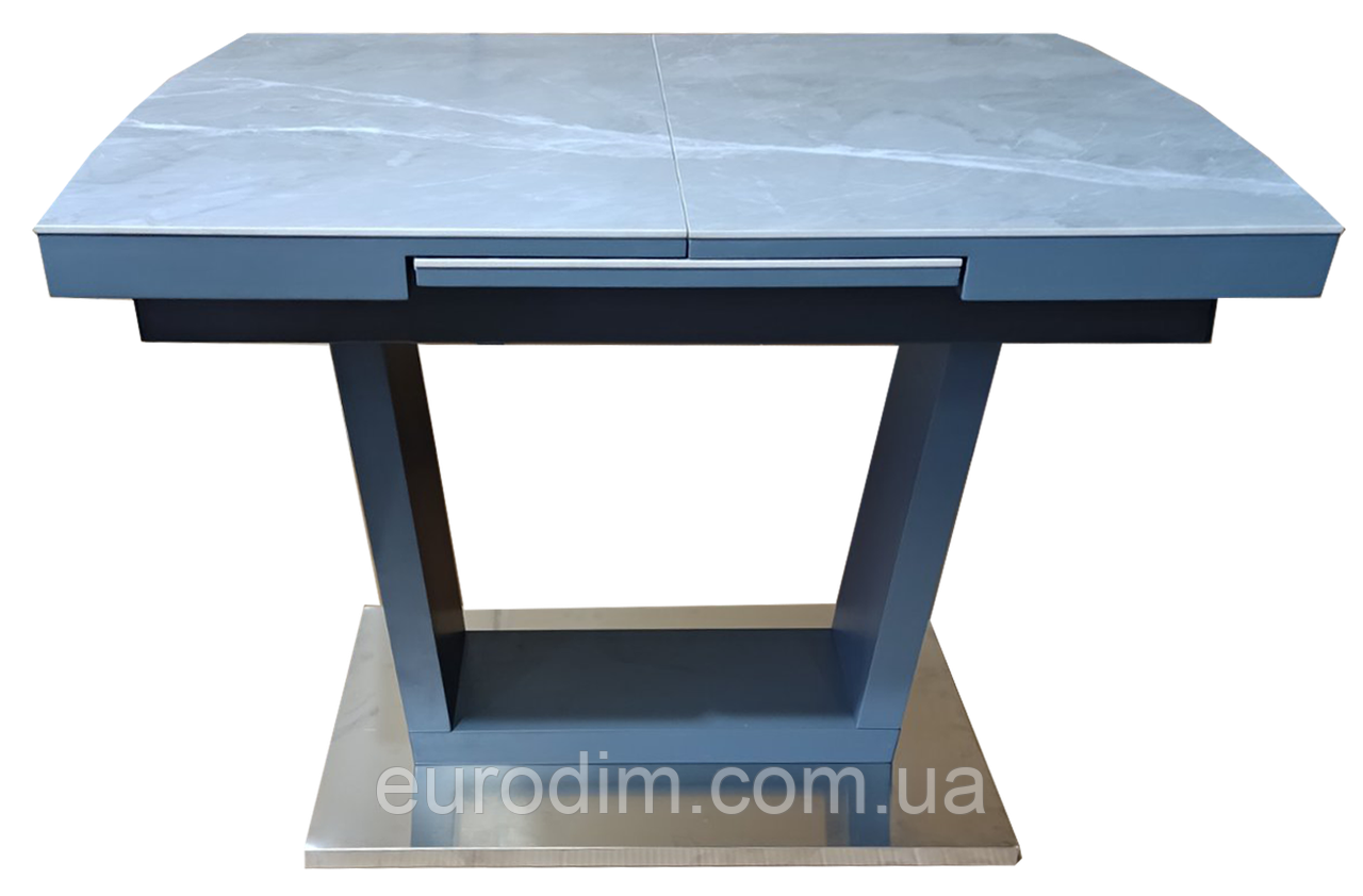 Стол обеденный раскладной керамика с МДФ серый DAOSUN DT 8073 small