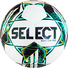 М’яч футбольний SELECT Match DB v23 (338) біл/зелений, 5