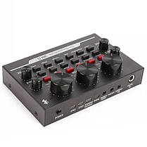 Зовнішня звукова карта V8 II c Bluetooth та вбудованими пресетами Black, фото 3