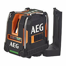 Нівелір лазерний AEG; дальність- 30 м, точність- 0,2 мм/1м, 1 горизонт. і 2 вертик. зелені промені, фото 2