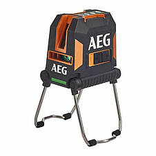 Нівелір лазерний AEG; дальність- 30 м, точність- 0,2 мм/1м, 1 горизонт. і 2 вертик. зелені промені, фото 3