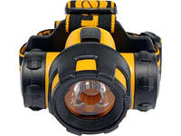 Ліхтарик налобний 3 функції 1 LED 1W VOREL-88673