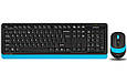 Клавіатура+миша A4Tech FG1010S Blue Wireless (код 131881), фото 4