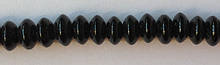 Намистина Дзига 5*8 мм колір чорний