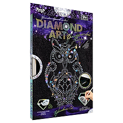 Комплект креативної творчості DAR-01 "DIAMOND ART" Королевська Сова