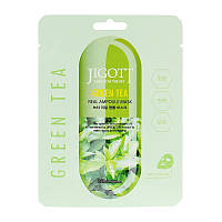 Ампульная тканевая маска с зеленым чаем Jigott Green Tea Real Ampoule Mask