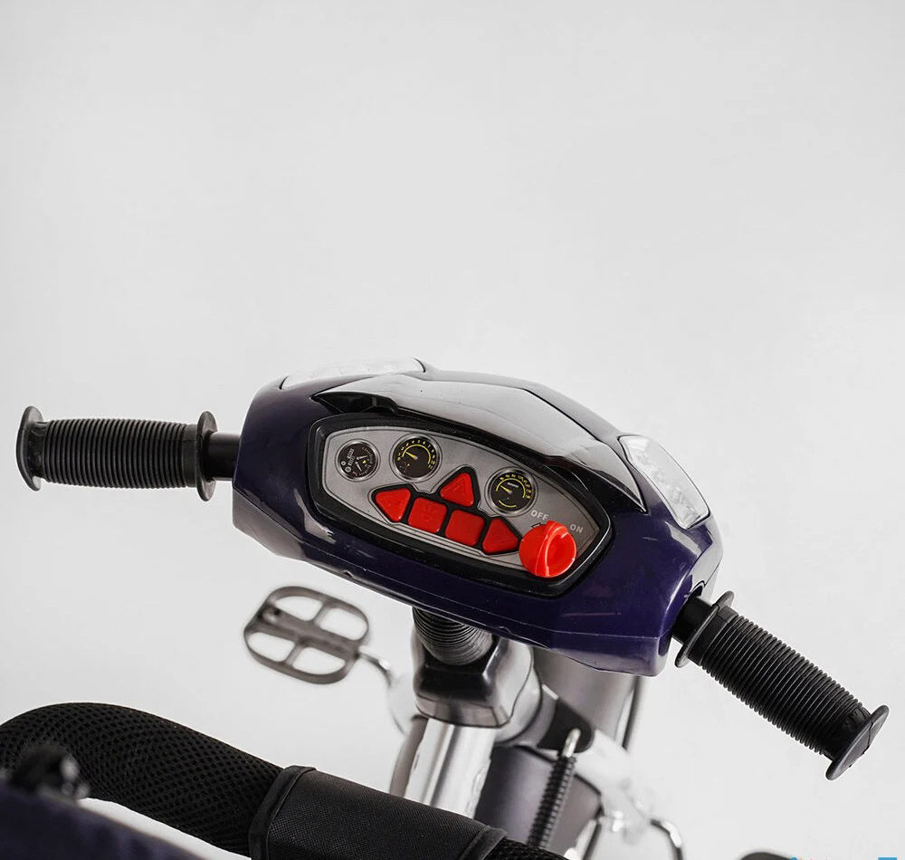 Велосипед детский трехколесный Best Trike 6588/79-822 колеса пена 25/20 см, музыкальная фара USB, синий - фото 4 - id-p1717933873
