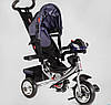 Велосипед дитячий триколісний Best Trike 6588/79-822 колеса піна 25/20 см, музична фара USB, синій, фото 5