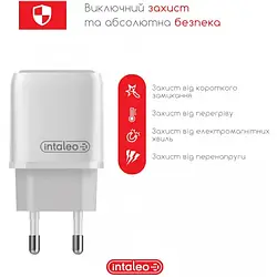 Мережевий зарядний пристрій для телефона Intaleo TCGQPD120L White (1283126510007)