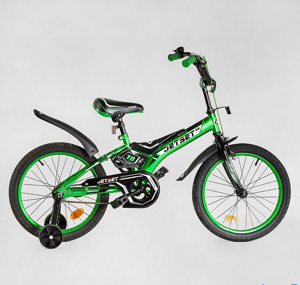 Велосипед детский 18 MAXXPRO Jet Set JS-N1801 зеленый - фото 2 - id-p1717937511