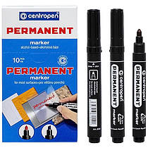 Маркер Centropen 8566 перманентний чорний 2,5 мм