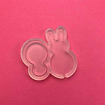 Силіконовий молд "Зайчик-сніговик"