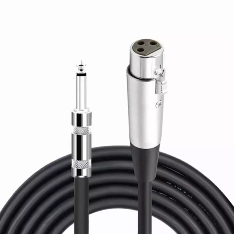 Кабель для мікрофону Manchez S8 XLR (мама) – Jack 6.3 мм, 2.5 метра, фото 1