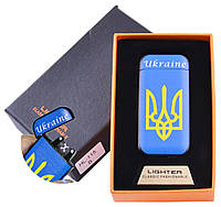 USB-зажигалка Электроимпульсная Lighter Ukraine Blue