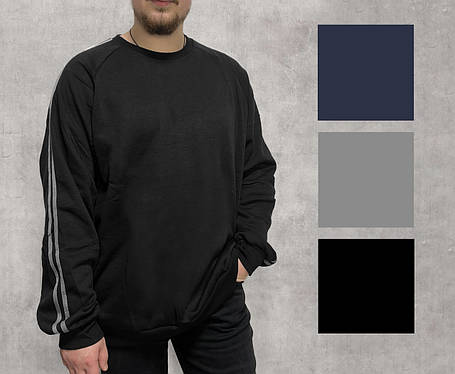 Кофта чоловіча натільна під гумку Світшот зимовий на флісі Батал 4XL — 8XL Tovta, фото 1