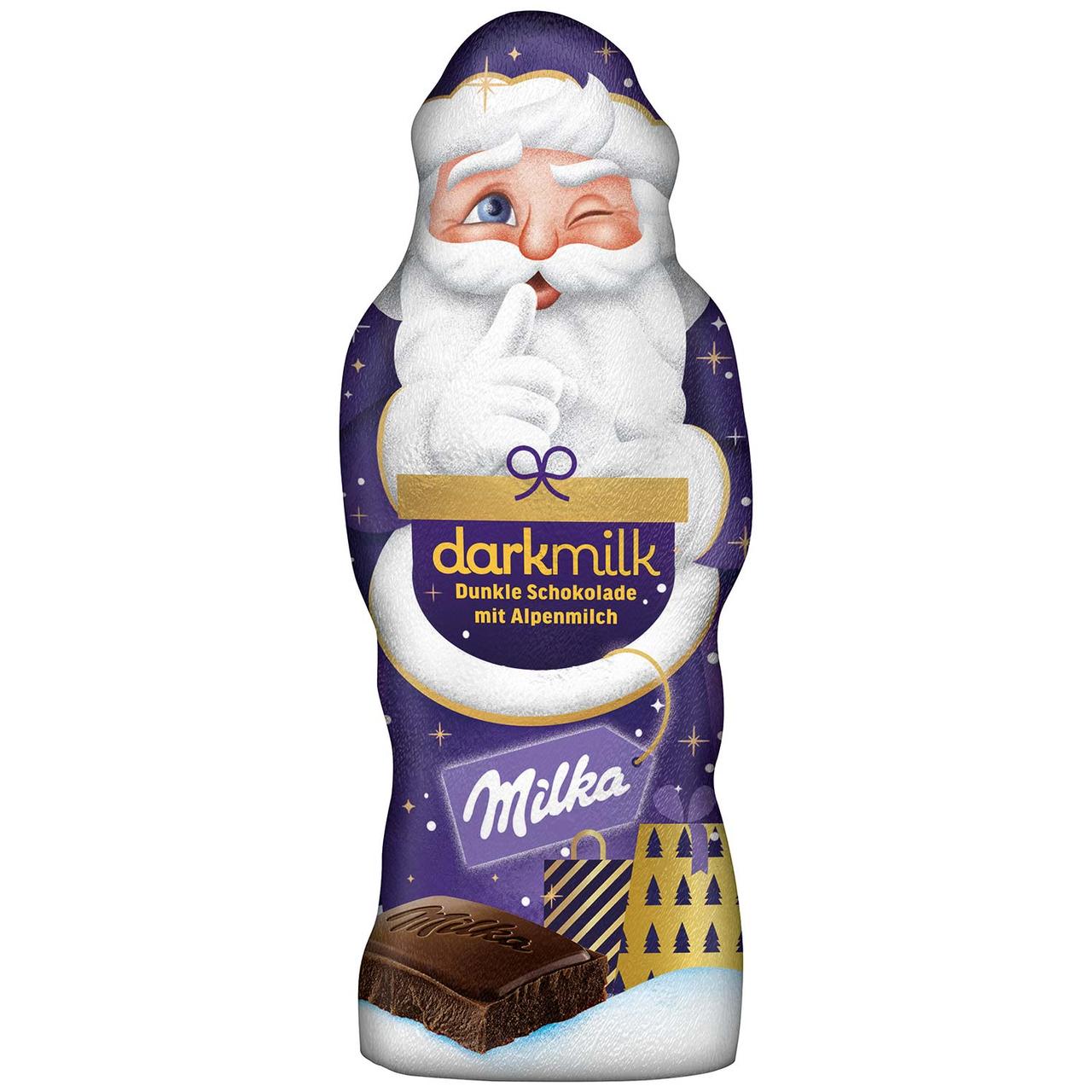 Купить Шоколадный Milka Дед Мороз темное молоко 100 g, цена 89 ₴ — Prom ...
