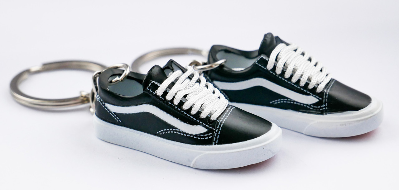 Міні взуття, фінгер шузи, брелок Vans Old Skool Blk Wht, фото 1