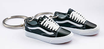 Міні взуття, фінгер шузи, брелок Vans Old Skool Blk Wht