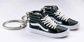 Міні взуття, фінгер шузи, брелок Vans SK8 HI Blk Wht