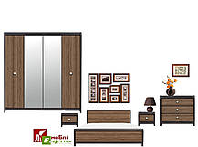 Шафа Лорен SZF4D БРВ 2200x2085x585мм венге магія + монтеверде, фото 4