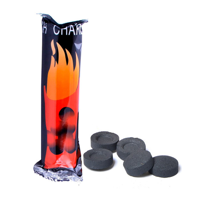 Вугілля для кальяну кокосове FLASH CHARCOAL №C-2 в таблетках 30 мм 10 шт. | Кальянне вугілля