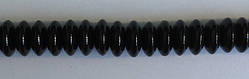 Бусина Юла 5*10 мм колір чорний