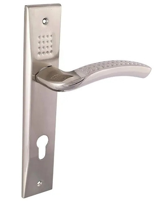 Ручка на планці широка FZB 85 мм SN сатен