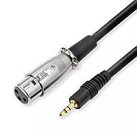 Кабель для мікрофона Manchez S7 XLR (мама) — Jack 3.5 мм, 2.5 метра